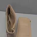 ZTUJO Purse Organizer Insert, Felt Bag Organizer with Metal Zipper, Handbag & Tote Shaper, For Speedy Neverfull Tote, 7 Sizes (Slender Large, Beige)