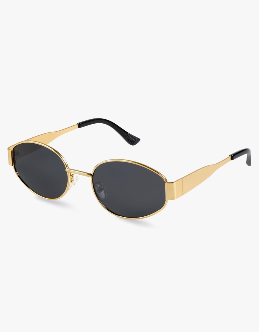 livho 2025 Trendy Oval Sunglasses - Stylish Polarized Shades for Everyday - Retro Metal Frames