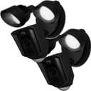 Silicone Skin Case Cover Compatible with Ring Floodlight Cam Wired Plus, Floodlight Camera - Sun Glare, UV & Weather Protection Skins Cover (2 Pack, Black)