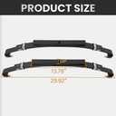 ECOTRIC 3 Leafs Rear Leaf Springs Compatible with 1981+ Club Car DS Golf Cart Heavy Duty with Bushings and Sleeves PAIR