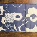 2 x IHR Ideal Home Range Party Napkins Disposable 3-Ply Paper Lunch Napkin Pack, 6.5" x 6.5", Suur Unikko Linen Blue, 20-Count