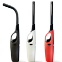 Refillable Butane Candle Lighters, 3 Pack Multi-Purpose Reusable Lighter with Soft Flame for Candle Camping Fireplace Party BBQ Grill(No Fuel)