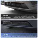 Grille Mesh Insert for Tesla Model Y Juniper 2025 2026, Matte Black Front Air Vent Cover, Insect Protection(Only for Premium)