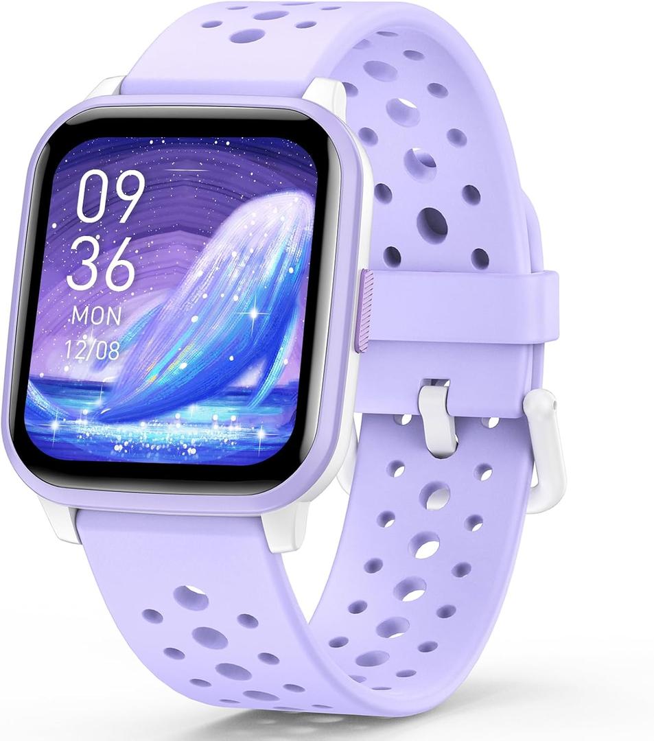 Butele Kids Smart Watch Girls Boys, Smart Girls Watch for Kids Smart Watch Gifts for 4-16 Years Old with Sleep Mode Multiple Sports Modes Pedometer Birthday Gift for Boys Girls (Purple)