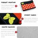 RUNROLE 3 Pocket Canvas Fish Extender - 10 Inch Width, Portable, Easily Customize, Hanging Storage Organizer, 2026&2027 FE for Gift Exchanges and Pixie Dust, Cruise Essentials (Mix Style)