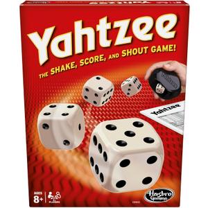 Hasbro Gaming Yahtzee Game, Fast-Playing Dice Games for Kids, Teens, and Adults, Strategy Games, Family Games for Kids, 2 or More Players, Ages 8 and Up