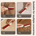 Set of 2 Reusable Lint Rollers  Portable Washable Pet Hair Remover,Reusable Lint Rollers are Easy to Carry,for Clothes and Office Use (White With Pink)