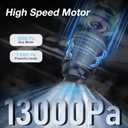Car Handheld Vacuum Cordless 13000 PA Suction Power, Portable Mini Vacuum Cleaner for Car Home Office and Pet Hair, Black