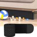 Under Couch Blocker 5 in x 13 ft, Adjustable Elastic Sofa Blocker to Prevent Kids and Pets Toys, Strap Barrier Gap Bumper Couch Guards for Bottom Standard Sofa, Bed, Furniture with Straight Legs (Large)