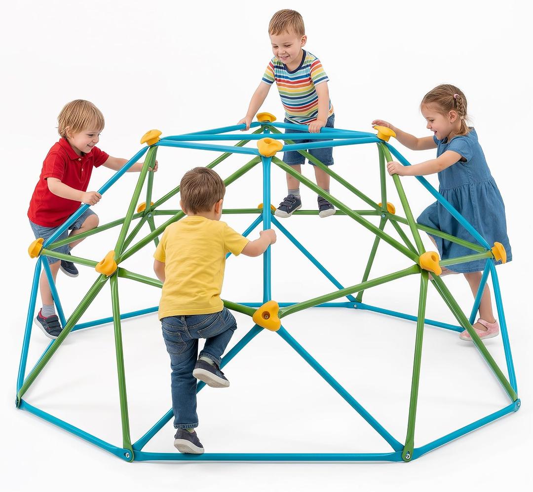 Hurtle 6ft Climbing Dome for Kids, Sturdy Steel Dome Climber, Outdoor Backyard Jungle Gym & Monkey Bars, Fun Active Play Structure for Toddlers, Boys & Girls