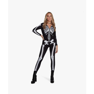 Morph Skeleton Bodysuit - Women's Halloween Costume Small