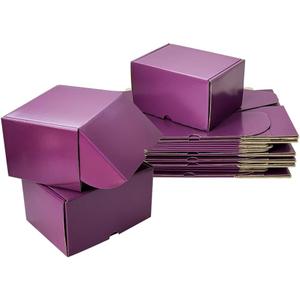 7x5x4 Inches Shipping Boxes Set - (20 Pack) Purple Corrugated Cardboard Mailer Boxes for Packing Small Business Mailing Gift