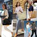 VOROLO Mesh Tote Beach Bag,Women Fairycore Hobo Bag,Shoulder Bag,Soft Summer Casual Crochet Bags (Khaki)