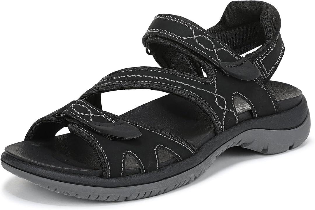 Dr. Scholl's Women's Adelle Sandal Black Fabric 6.5 M