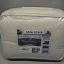 Arfntevss Corner Sectional Couch Covers L Shape Plush Sofa Cover with Tassel Thick Soft Couch Cover for Sectional Sofa U Shaped Slipcovers Washable Dog Furniture Protector (Ivory, 71" x 236")