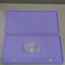 2 Pack Silicone License Plate Frame Front Back License Plate Cover License Plate Bracket Holder Rust-Proof, Rattle-Proof, Weather-Proof, for US CA Standard Cars (Purple)