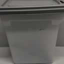 IRIS USA Dog Food Storage Container, Airtight Lid, 2-Cup Scoop, Up to 13 Pounds Pet Food Storage, Versatile Pet Food Bin, Treats, BPA Free, Dark Gray