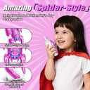 Vvinca Spider Walkie Talkies for Kids Toys Ages 3 4 5 6 7 8 9 10 Boys Girls 2 Pack Superhero Toys Lanyard Long Range Clear Sound Outdoor Game Camping Gear Spy Gadgets & Easter Christmas Birthday Gifts