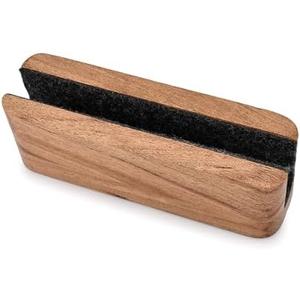 EDHAS Laptop Holder Acacia Wood Vertical Laptop Stand for Desk Compatible with Apple MacBook, Microsoft Surface, Gaming Laptops, IPad, Tablets (8" x 2.3" x 2.5")