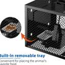 Humane Rat Traps - Large 12.5 Inches Upgraded Mouse Trap for Outdoors & Indoors - Reusable Rat Trap Cage for Mouse and Small Animals - Effective Quick Simple to Use (6-Pack)