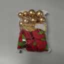 21 Pcs Boho Cake Topper Balloons Cake Topper Rose Red Gold Palm Leaves Cake Decorations for Wedding Baby Shower Birthday Party Anniversary Supplies