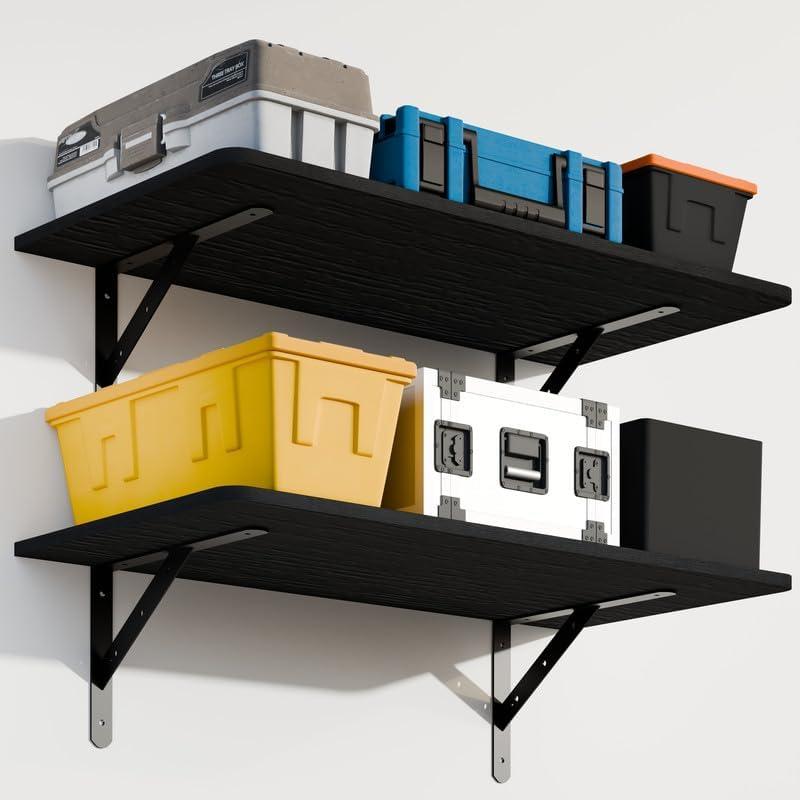 Dogsky 2-Pack Large Wall Mounted Shelf 3x2Ft (36x24In) - 600lbs Capacity, 36W x 24L x12H
