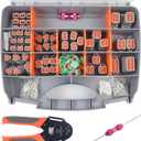 Deutsch Connector Kit with Crimper, 2 3 4 6 8 12 Pin Connector kit, Deutsch Crimp tool 14-18AWG, Size 16 Solid Contacts 14-20AWG, DT Pin Removal Tool, Waterproof Automotive Electrical Wire Connectors