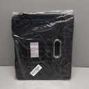 Oterri 2 Pack File Organizer Boxes with Lids, File Box with Mesh Pockets, Document Organizer Box for File Folders Letter Size, Zippers Filing Box for Home, Office, School (Black, Without Folders)