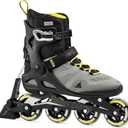 Rollerblade Macroblade 80 ABT Men's Adult Fitness Inline Skate, Silver/Neon Yellow, Performance Inline Skates, 12