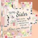 Petitian Choice Ideas for Women Clear Heart Acrylic Presents Paperweight Keepsake for Mother's Day Birthday Anniversary Christmas Thanksgiving Christmas Easter (ToMySister Choice)