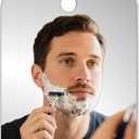 Shower Mirror Fogless for Shaving Men Fog Free Anti Fog Bathroom No Fog Proof Anti-Fog Hanging Shatterproof RV (8" x 6")