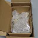 Bonpoly Brushed Gold Door Handles 2 Pack, Dummy Door Lever Interior, Satin Brass Door Knobs, Wave Door Handle for Closet or Pantry, Right Handing