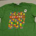 Brother Birthday Boy Building Bricks Family Party Decor T-Shirt, Size Youth S