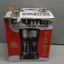 Gourmia 12 Cup One-Touch Coffee Maker  Pause and Serve with Automatic Keep Warm, Easy View Water Window, Compact Design, Stainless Steel Accents, Black