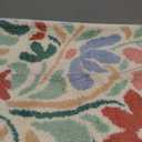 Floral Bathroom Mat Super Absorbent Non Slip Bath Tub Mat Machine Wash Non Slip Cozy Rug for Shower, Living Room and Balcony(23"x16", Pink Flower Bush)