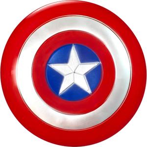 12 Inch Captain Round Shield,Superhero Shield Prop Role Play Toy,Halloween Cosplay Shield for Birthday Gift,Party Decoration
