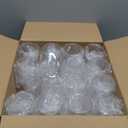 FOCUSLINE 32 Pack Plastic Glasses Stemless, 12 Oz Crystal Clear Disposable Cups, Reusable Plastic Glasses for Parties Weddings, Shatterproof Recyclable and BPA-Free
