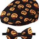 A&J DESIGN Baby Boy Driver Cap, Toddler 2pcs Newsboy Cap & Bow Tie 3 Months - 8 Years (Black)