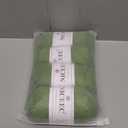 NICEEC 4 Skeins Soft Baby Cotton Yarn, 4 Ply, DIY Craft, Fingering Weight, Blanket Yarn for Crochet & Knitting, Total 700yds/7.05oz - Warm Green