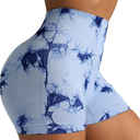 FUNSEED Workout Biker Shorts Women High Waisted Tummy Control Workout Shorts for Yoga Athletic Gym, M