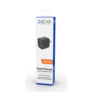 Zgear Dual Port 12W USB Fast Charger