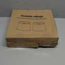 Lampshades Set of 2, Drum Lampshades 11.6" Top x 12.6" Bottom x 9.8" High, Seaside village Medium Lampshades (Spider Fitter), Beige Lampshades Natural Linen Hand Crafted, Easy Assembly Required