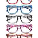 CCVOO Reading Glasses for Women/Men, Eyeglasses, Blue Light Readers for Women/Men, Computer Eye Glasses, Cheaters 4.0