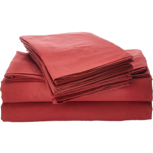 King Size Bed Sheets - 6 Piece 1500 Supreme Collection Fine Brushed Microfiber Deep Pocket King Sheet Set Bedding - 2 Extra Pillow Cases, Great Value, King, Burgundy