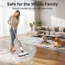 OLIXIS Steam Mop, All-in-One Scrubbing Steam Mops for Floor Cleaning with Rotating Pads, Floor Steamer with 2 LED Lights, 4 Cleaning Modes, Swivel Steering, 16.4 FT Cord, Safe for Hardwood and Tile