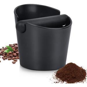 Espresso Knock Box,4.8 Inch Coffee Ground Knock Box, Shock-Absorbent Durable Barista Style Knock Container with Removable Knock Bar and Non-Slip Base