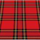 Red Plaid Cloth Placemats Linen Dinner Mats Traditional Scottish Checkered Tartan Wipeable Set of 4 Placemats Table Pads Indoor Table Protectors Non Slip,12 * 18 Inch