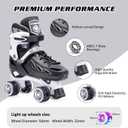 METROLLER Roller Skates for Girls Ages 5-8 8-12 and Boys Teens, Adjustable 4 Sizes for Kids Toddler Rollerskates with Light up Wheels, for Women, Size  (7-10Men/8-11Women)