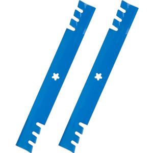 Aeagle 138971 Mulching Toothed Blades for Craftsman LT1000 LT2000 T110 YT3000 Husqvarna YTH22V42 YTH18542 YTA18542 YTH1542XP 42" Deck Riding Lawn Mower Tractor 532138971, 5 Point Star, 2 Pack Blue