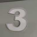 WENPACK 8" Small Fillable Cardboard Letter Shaped Paper Mache Cutouts Candy Tray Food Container(3)